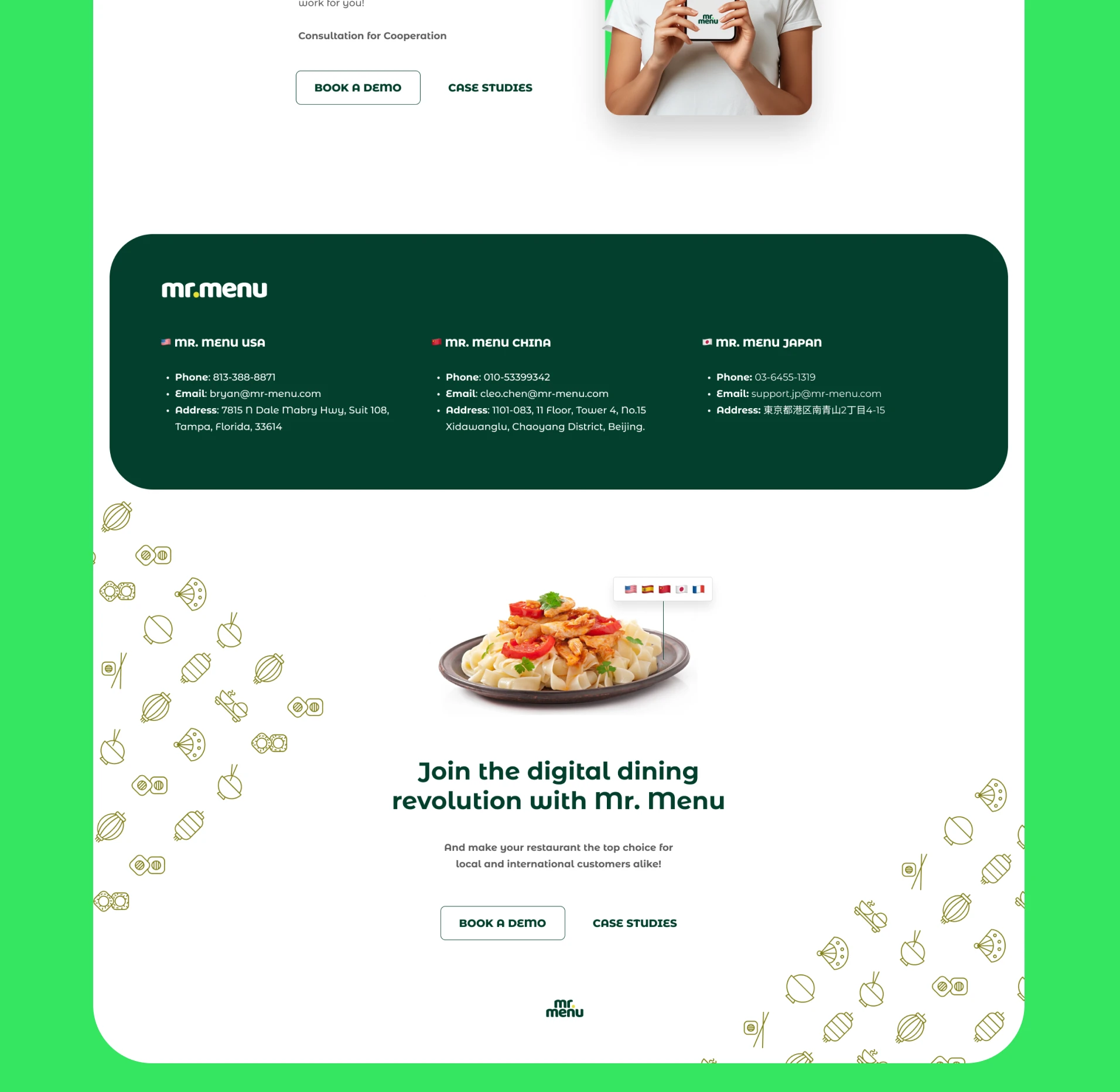 Mr. Menu - Portfolio